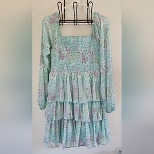 Madden NYC Triple Ruffle Dress